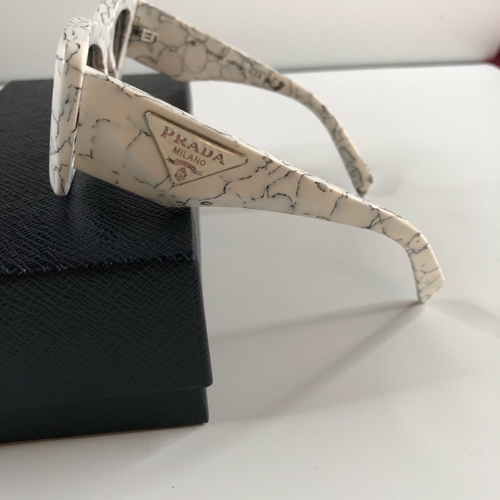 Prada Authentic Women’s Marble Cat Eye Sunglasses ~ Brand New! - Picture 3 of 9